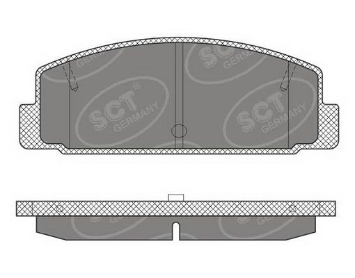 SCT GERMANY Piduriklotsi komplekt,ketaspidur SP 611 PR